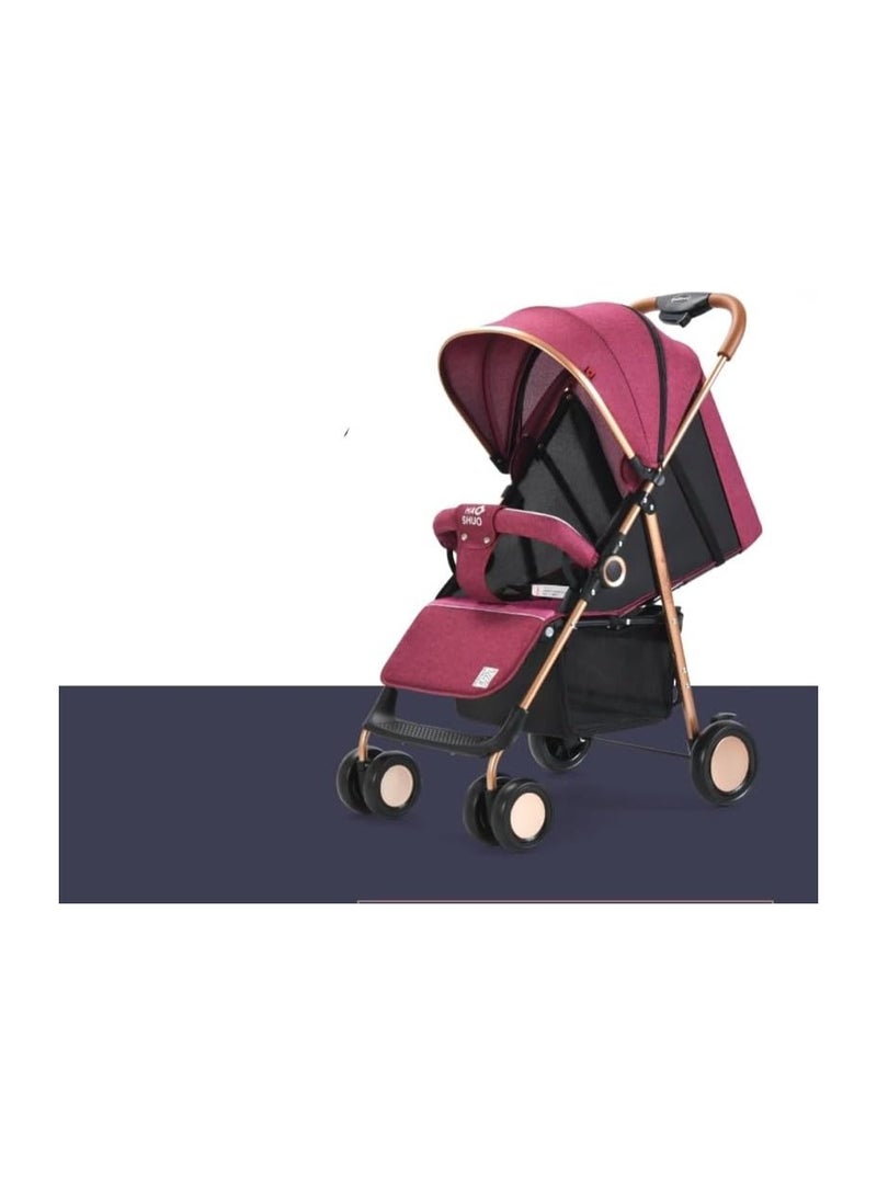 Pink Baby Deluxe Stroller