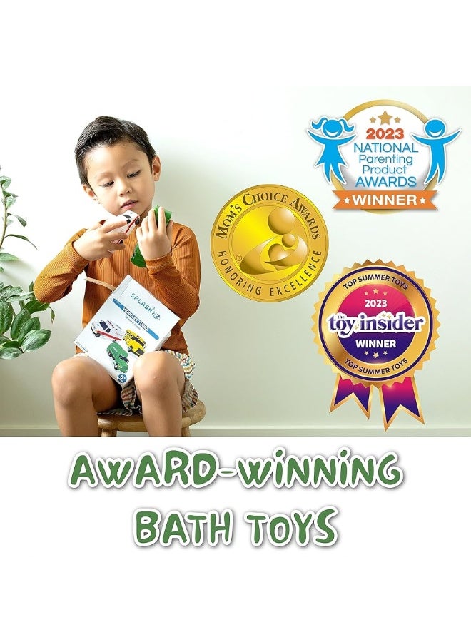 Mold Free Baby Toys for Babies and Toddlers, Car No Hole Bath Toys, Non Squirting Bath Toys no Mold for Tub, Beach, Pool, BPA-Free, Safe, Fun Infant Baby Bath Toys No Holes 0 1 3 6 12 18 Month