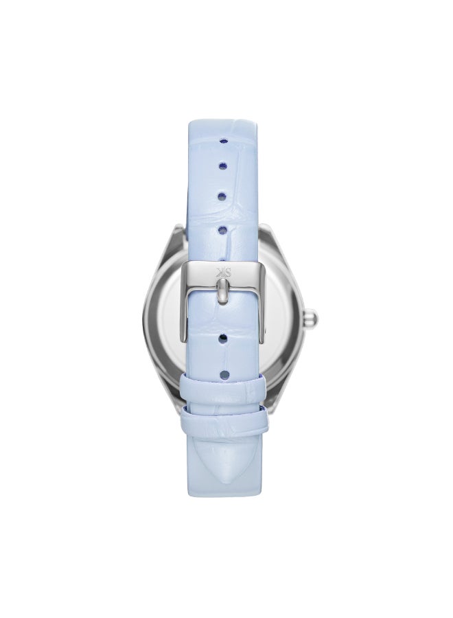 Kenneth Scott Women's Watch, Analog Display and Polyurethane Strap - K24508-SLLL, Blue