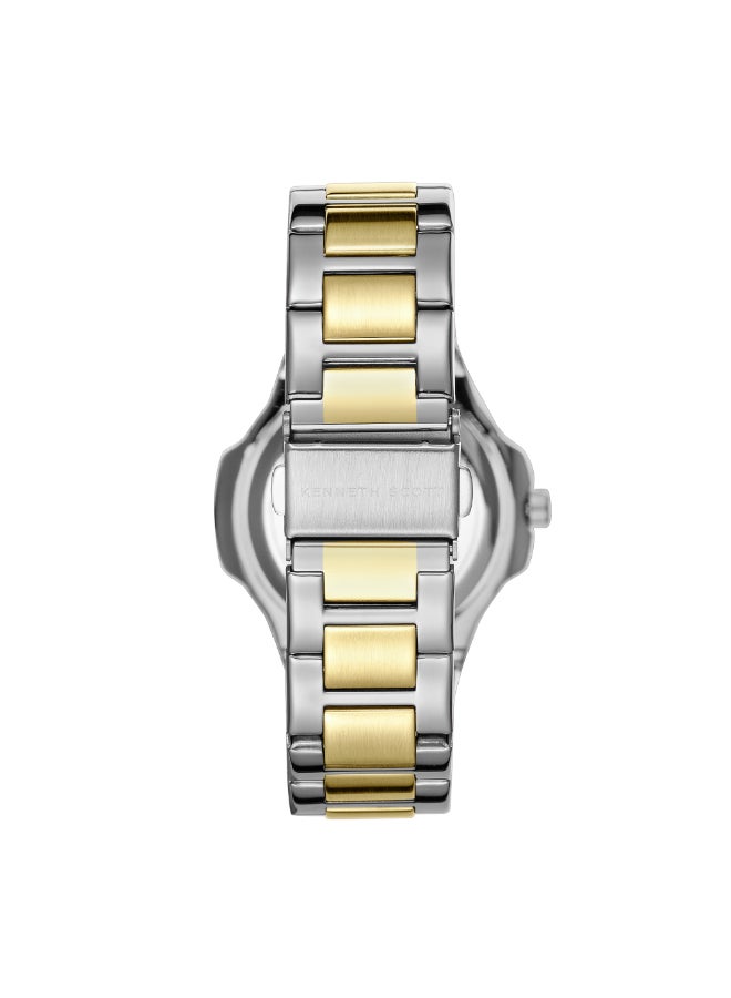 Kenneth Scott Women's Watch, Analog Display and Stainless Steel Strap - K24507-TBTW, Silver