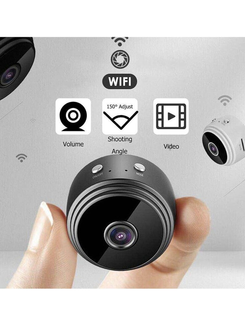 Wireless 1080P HD IP Mini Camera - Surveillance Camera with Night Vision, Mobile Detection, Remote Control, and Discreet Design