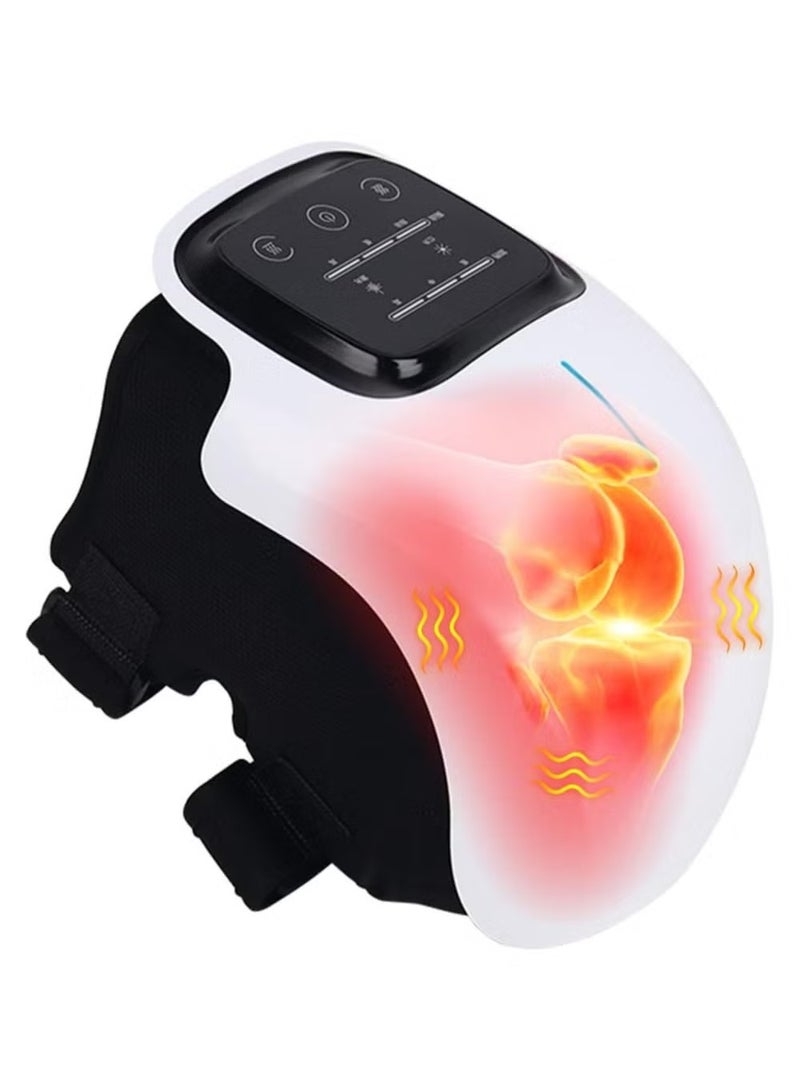 Knee Massager Large LED Screen Arthritis Knee Massage Wearable with Heat Rechargeable Electronic Smart Knee Massage for Knee Joint Pain Injury