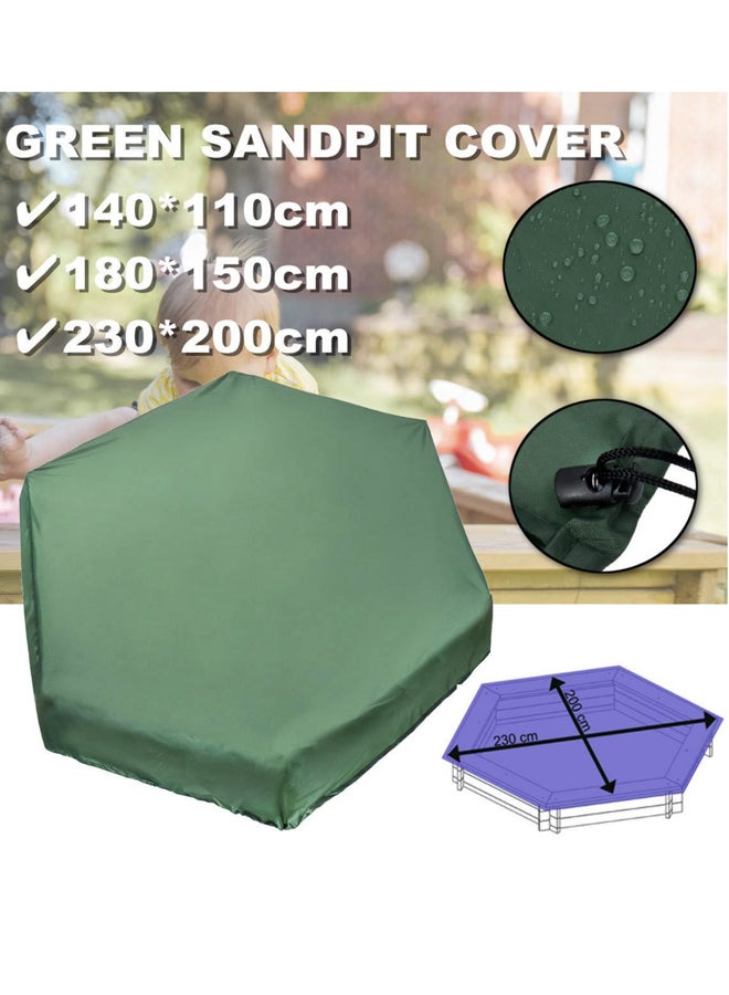 Cover Patio Anti UV With Drawstring Oxford Cloth Hexagon Kids Toy Green Protection Tarpaulin Outdoor Dustproof Waterproof Canopy Accessories Garden Green