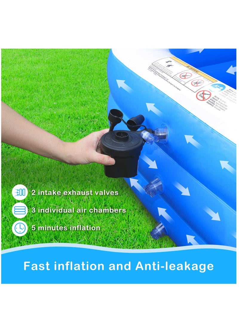 Inflatable Swimming Children's Swimming Pool Large Inflatable Swimming Pool Children's Large Rectangular Pool Blue