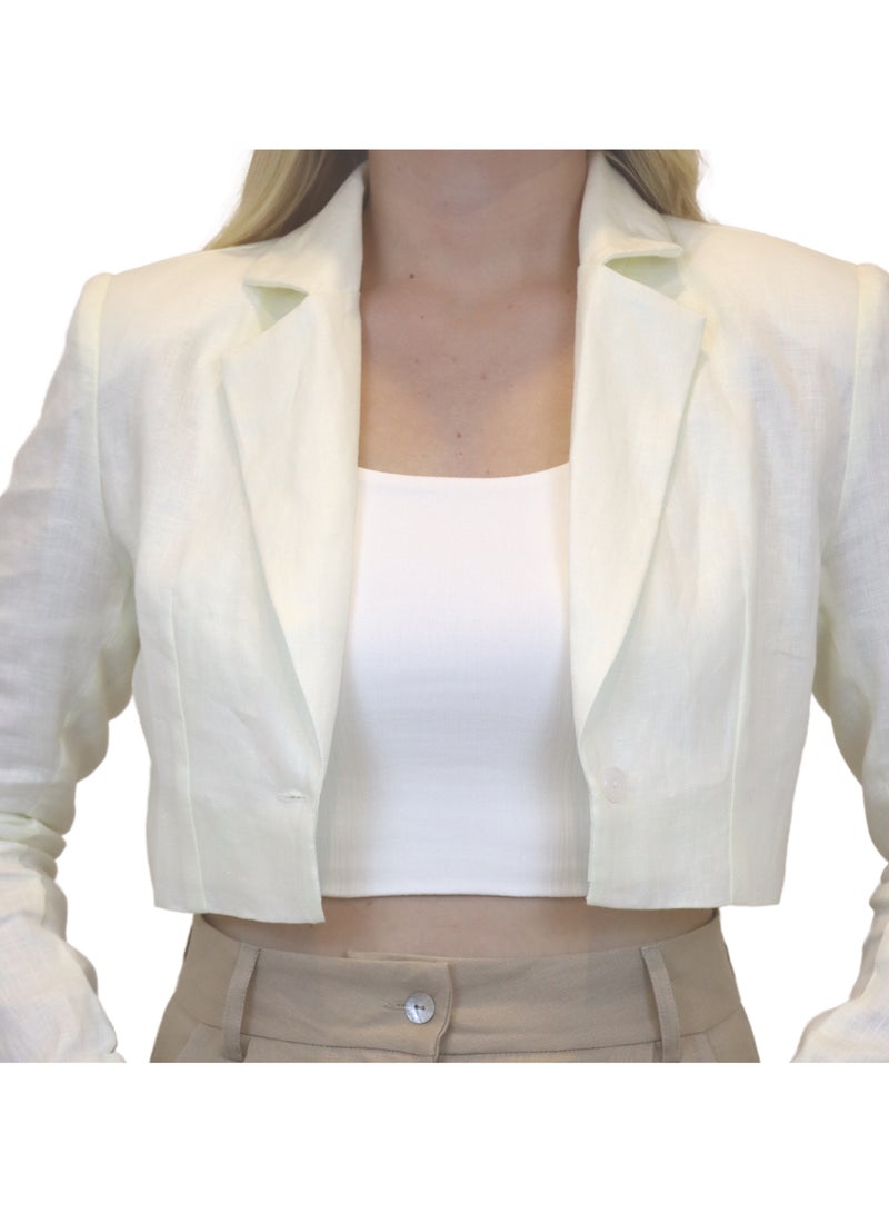 Cropped blazer