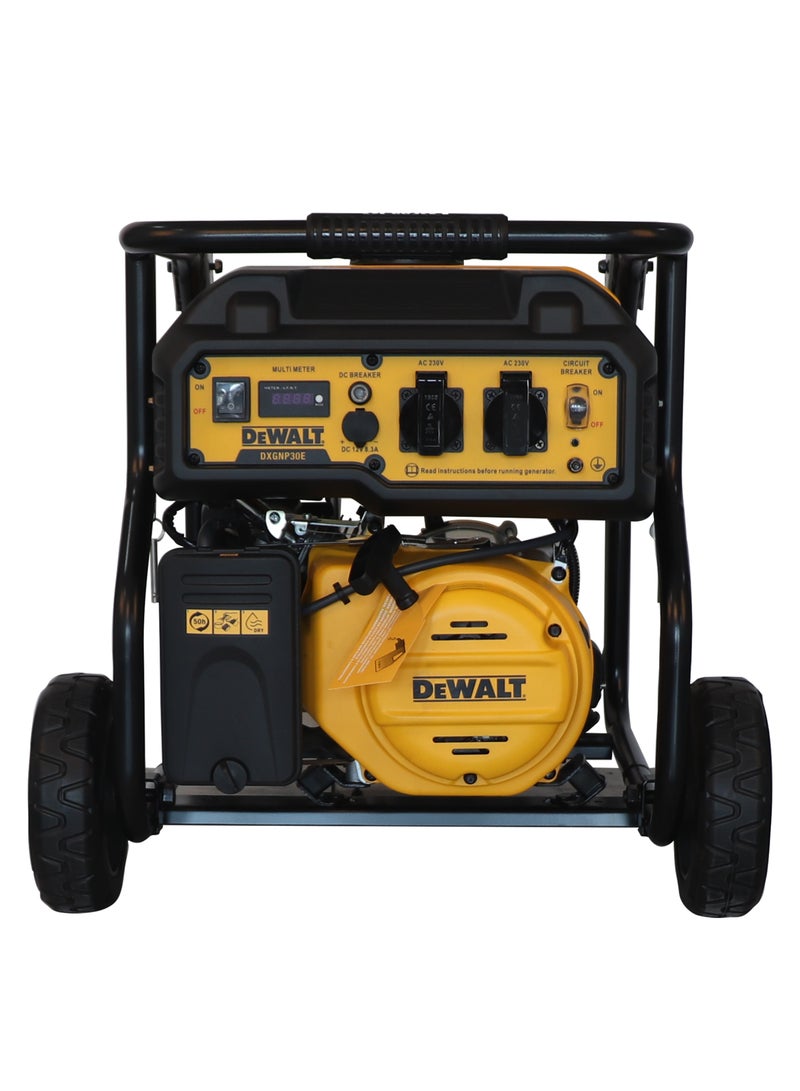 DEWALT Petrol Generator, 2700 Watts Rated Power, 20 L Fuel Tank, Manual Start, 19 Hours Run Time