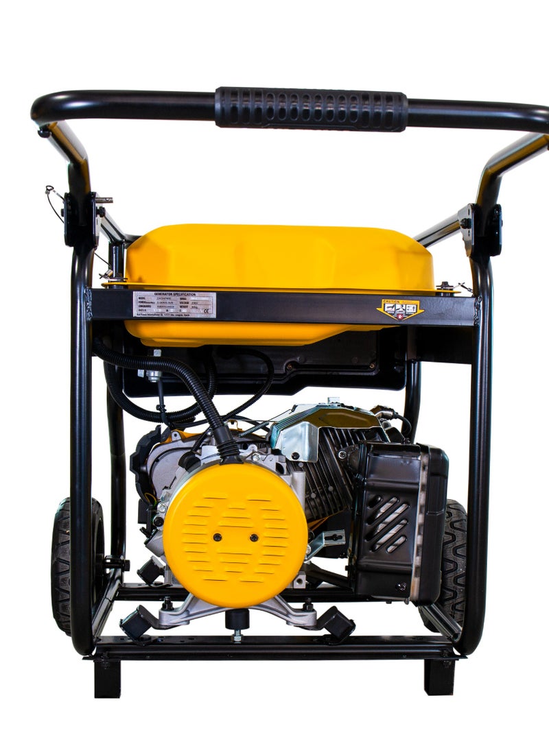 DEWALT Petrol Generator, 6000 Watts Rated Power, 28 L Fuel Tank, Electric Start, 11 Hours Run Time