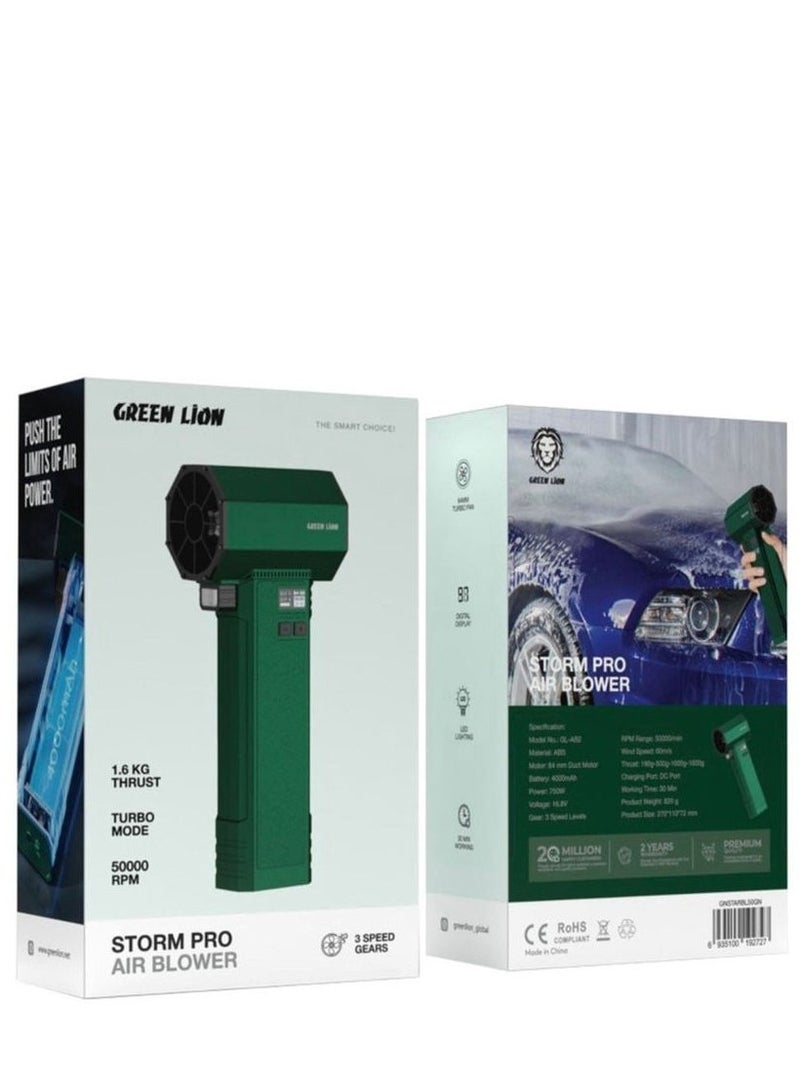 Green Lion Storm Pro Air Blower - Green