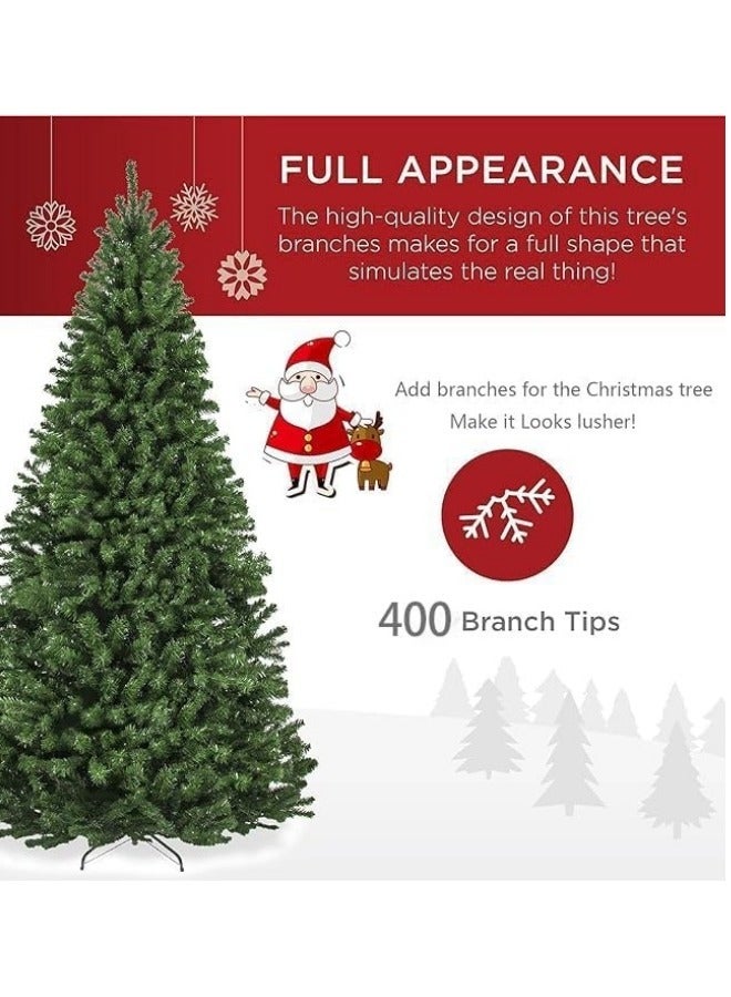 NIBEMINENT Artificial Tree For Holiday Christmas Tree Small 4ft Pine Needles 120CM,300 Full Branches Tips Xmas for Home and Office Small Spaces,Easy Assembly Metal Stand