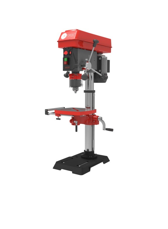 AFRA Drill Press, 16MM, 550W, 440~2580rpm, 16mm Max Chuck Capacity, Mechanical Speed Adjustment, Powerful Induction Motor, AFT-16-550DPRD, 1-Year Warranty