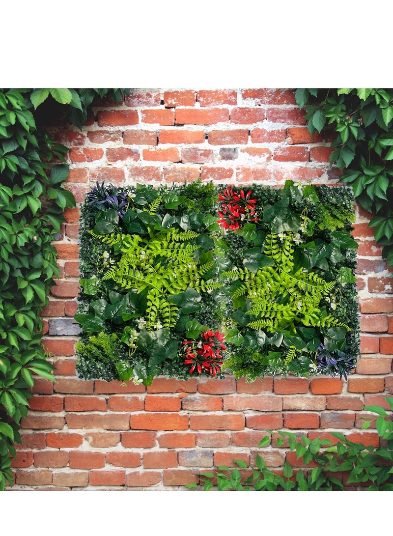 FFD Artificial Plant Wall Hedge Grass Mat 40x60cm – Synthetic Faux Grass Panels for Indoor & Outdoor Home, Garden, Villa Decoration