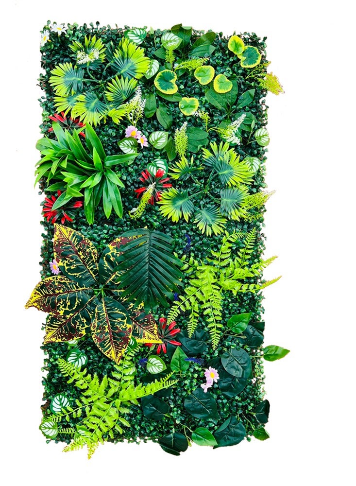 FFD Artificial Plant Wall Hedge Grass Mat 40x60cm, – Greenery Backdrop & Privacy Fence Screen