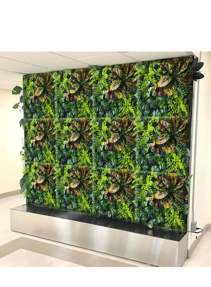 FFD Artificial Plant Wall Hedge Grass Mat 40x60cm – Greenery Backdrop & Privacy Fence Screen