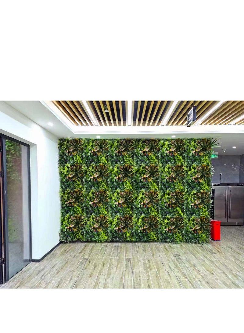 FFD Artificial Plant Wall Hedge Grass Mat 40x60cm – Greenery Backdrop & Privacy Fence Screen