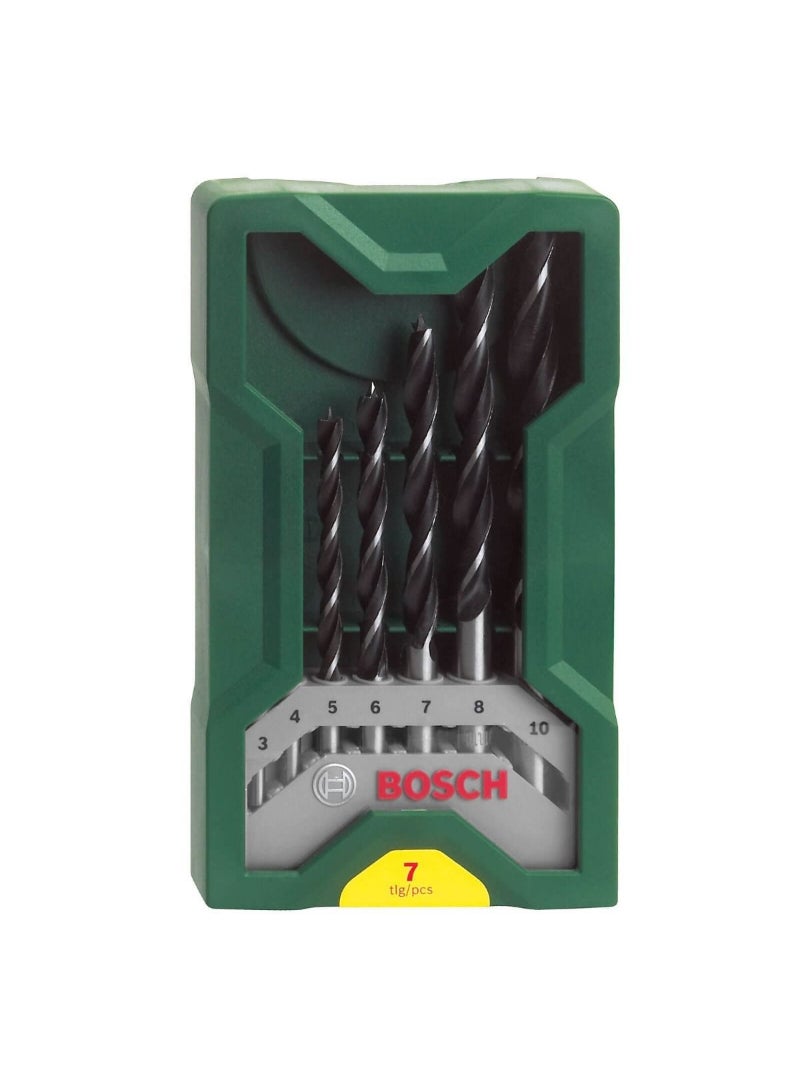 Bosch Power Tool Acc Set X-Line Wood Drill Bits 7Pcs 2607019580