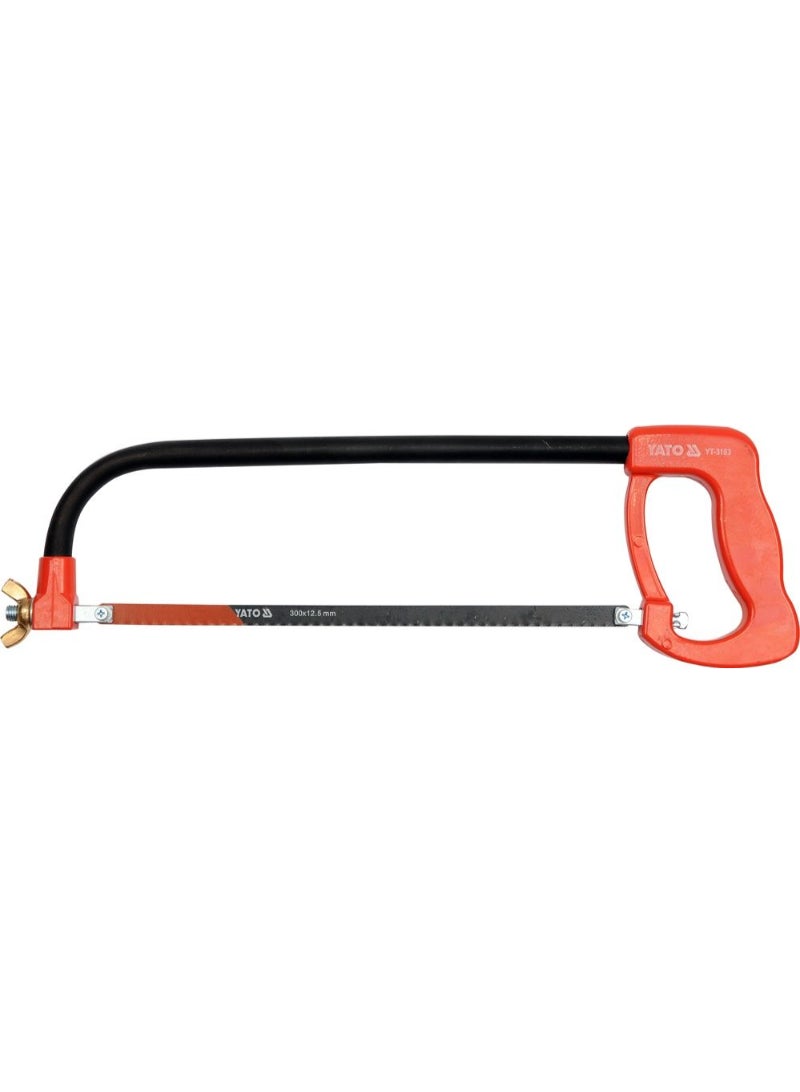 YATO Hacksaw Frame Red Plastic Handle 300mm with Bi-Metal Blade YT-3163