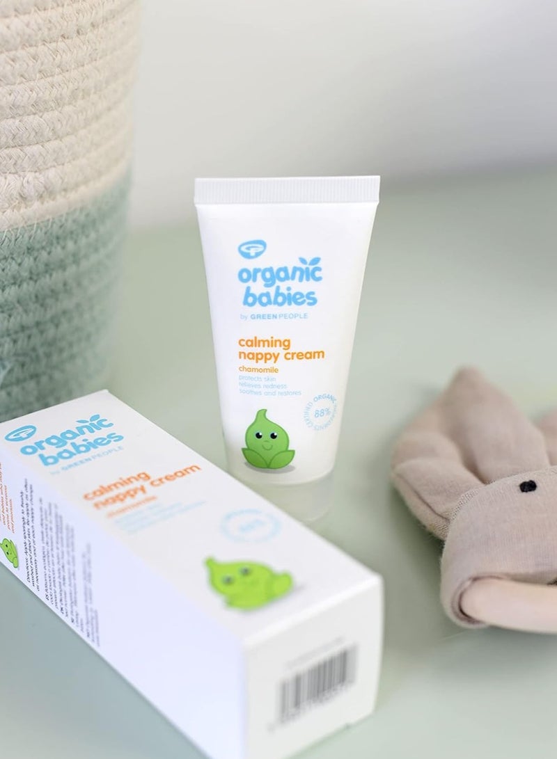 Green People Organic Babies Calming Nappy Cream 50ml Natural and Organic Zinc Oxide Nappy Cream  Eczema Friendly Gentle on Sensitive Skin and Suitable from Birth Paraben Free Vegan Cruelty Free