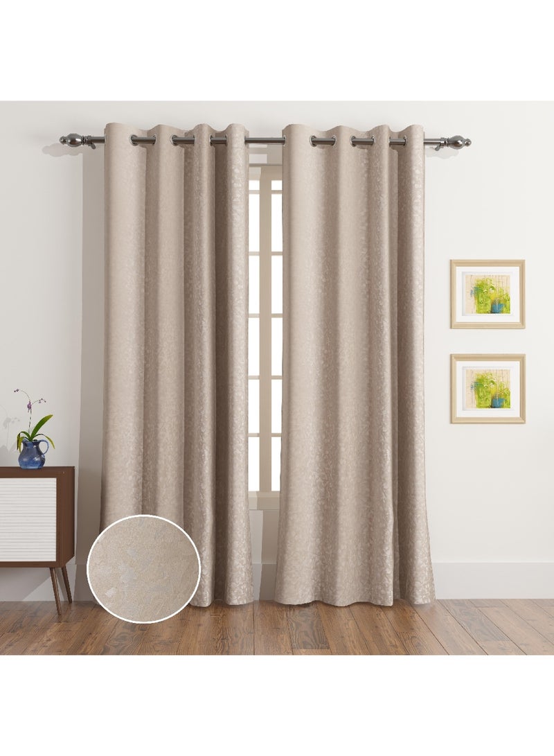 Ontario Ezra 2-Piece Jacquard Curtain Set 240 x 140 cm