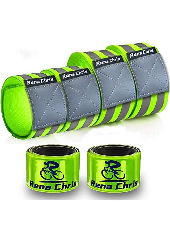 6Pcs High Visibility Reflective Bands For Night Walking Reflective Running Gear Safety Running Gear With Reflective Tape For Clothing Running Safety Gear For Women Man Kids