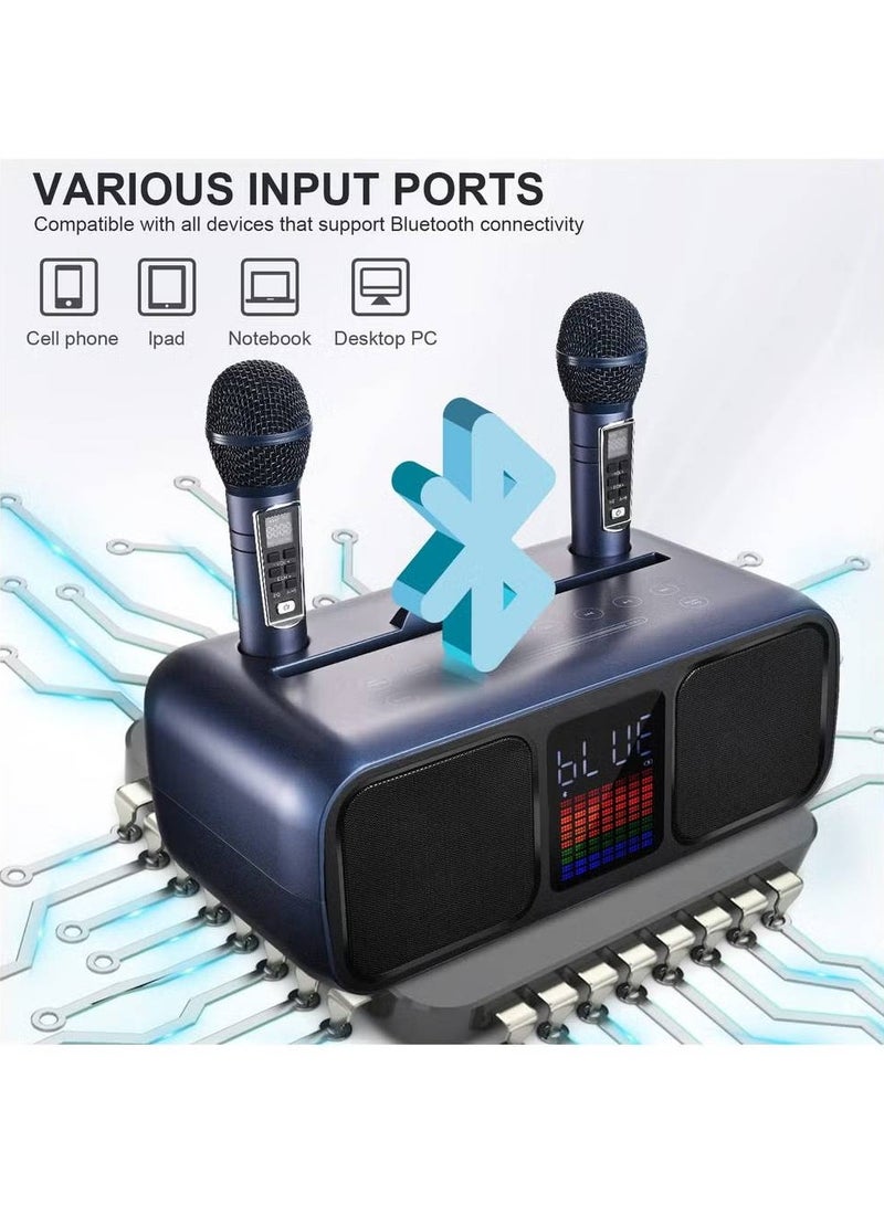 S39 Pro Portable Wireless Bluetooth Karaoke Speaker  Dual Microphone