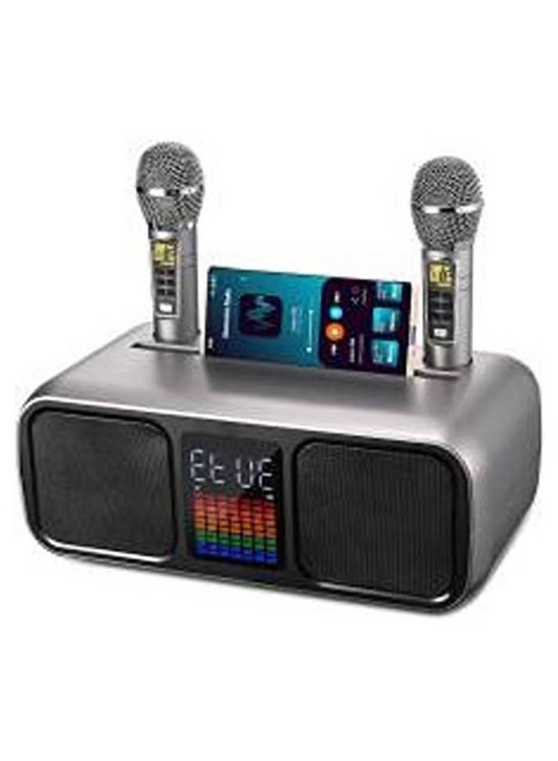 S39 Pro Portable Wireless Bluetooth Karaoke Speaker  Dual Microphone