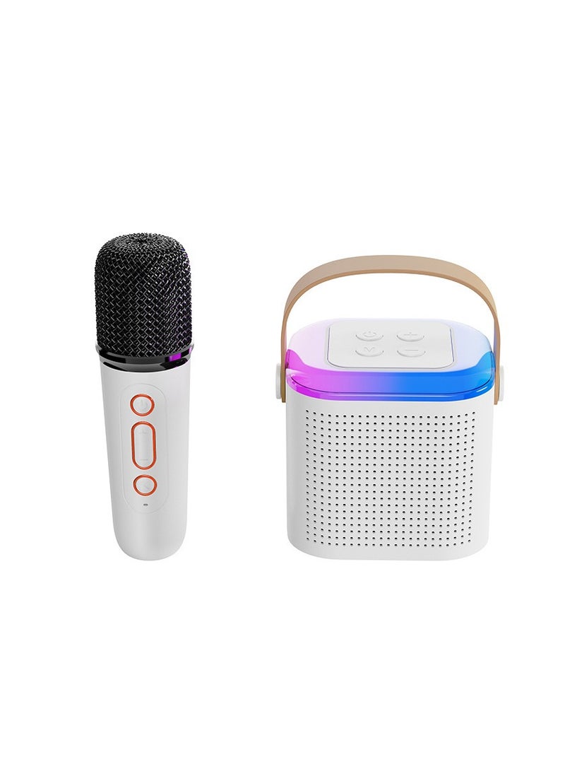 New all-in-one microphone, Bluetooth karaoke speaker, outdoor home children's portable KTV wireless microphone speaker