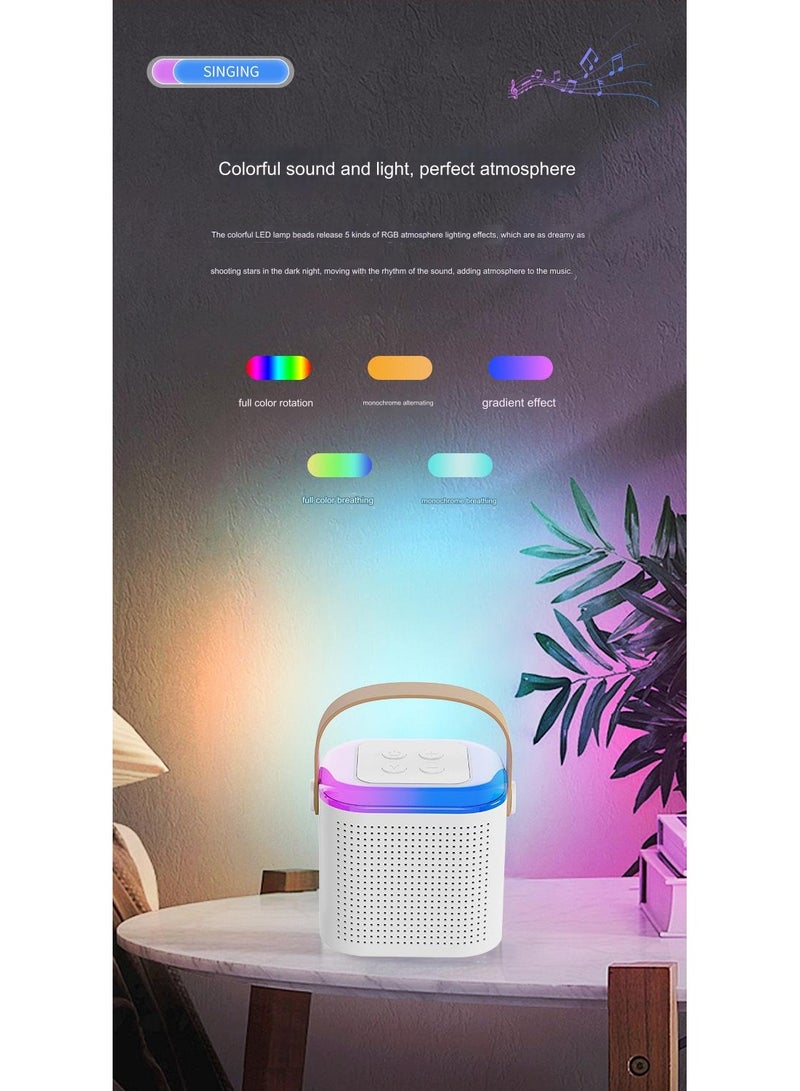 New all-in-one microphone, Bluetooth karaoke speaker, outdoor home children's portable KTV wireless microphone speaker