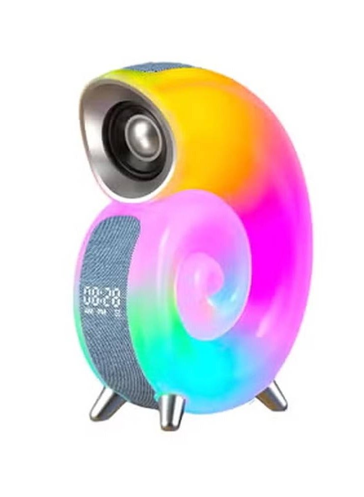 Conch Smart RGB Atmosphere Light Bluetooth Speaker Alarm Clock Wake-up Lamp White Noise Machine For Sleeping Baby