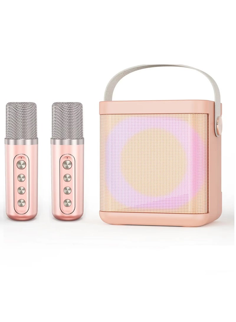 YS307 Home Karaoke Portable Bluetooth Speaker Dual Wireless Microphone