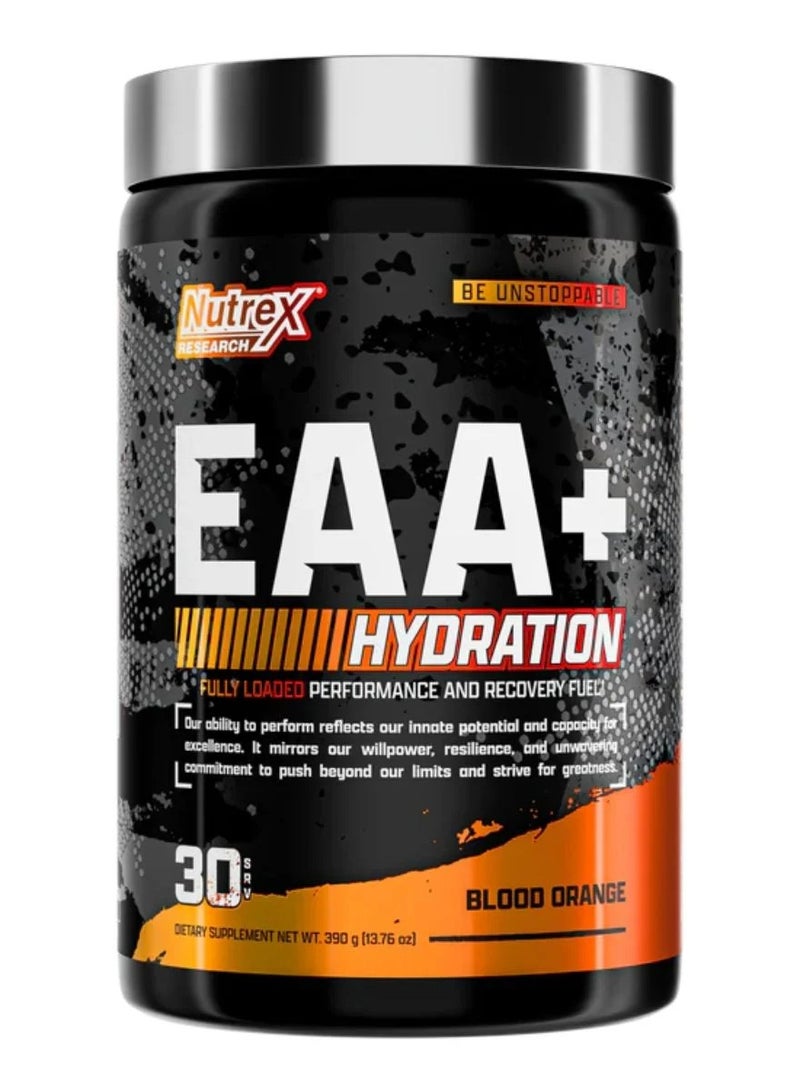 EAA+ Hydration by Nutrex | Blood Orange Essential Amino Acid Supplement | Hydration & Recovery Fuel