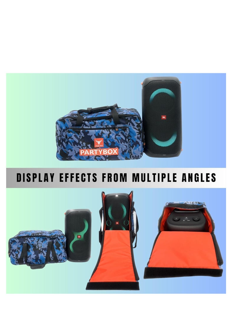 Speaker Bag Safety Storage Case with Handy Strap Travel Bag Compatible for (JBL PARTYBOX 110 BAG ARMY-H)