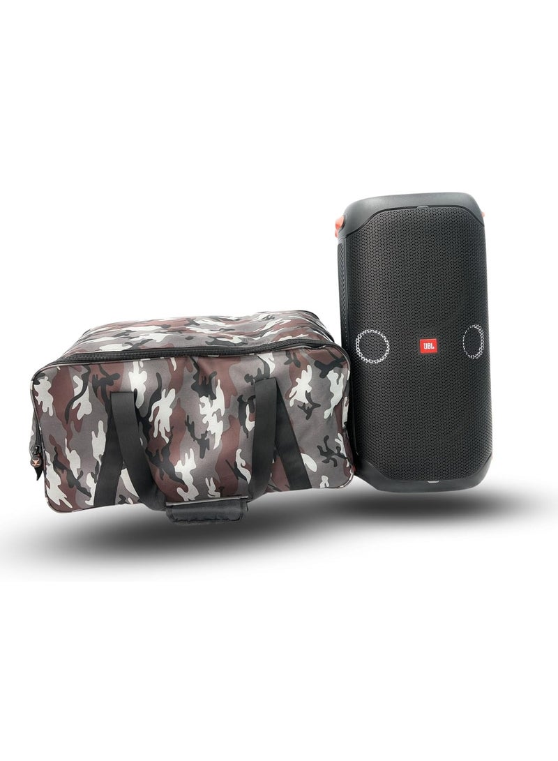 Speaker Bag Safety Storage Case with Handy Strap Travel Bag Compatible for (JBL PARTYBOX 110 BAG ARMY-G)
