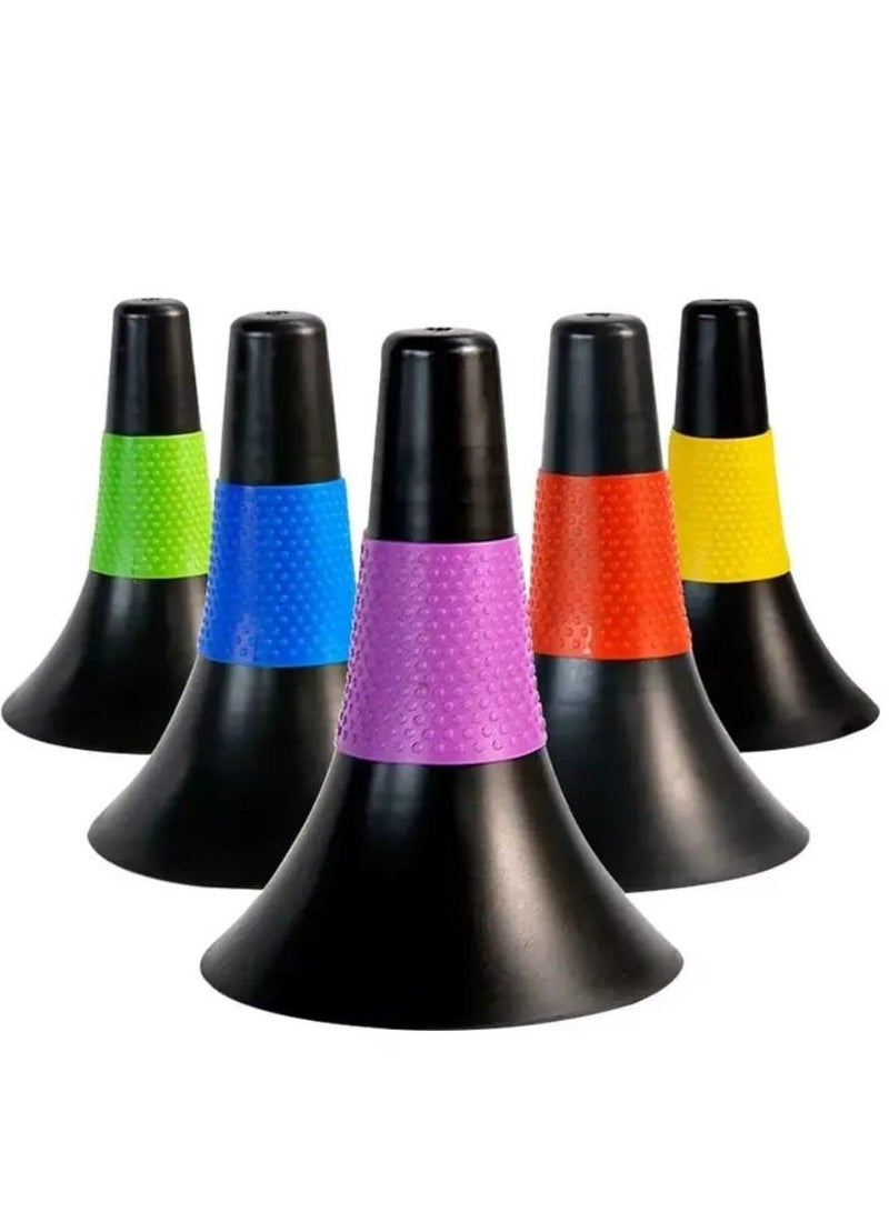 Agility Training Sport Cone, 9 Inches Marker Cones with Carry Bag, Basketball Training Cones for Soccer Football Basketball Speed Grab Drills and Training