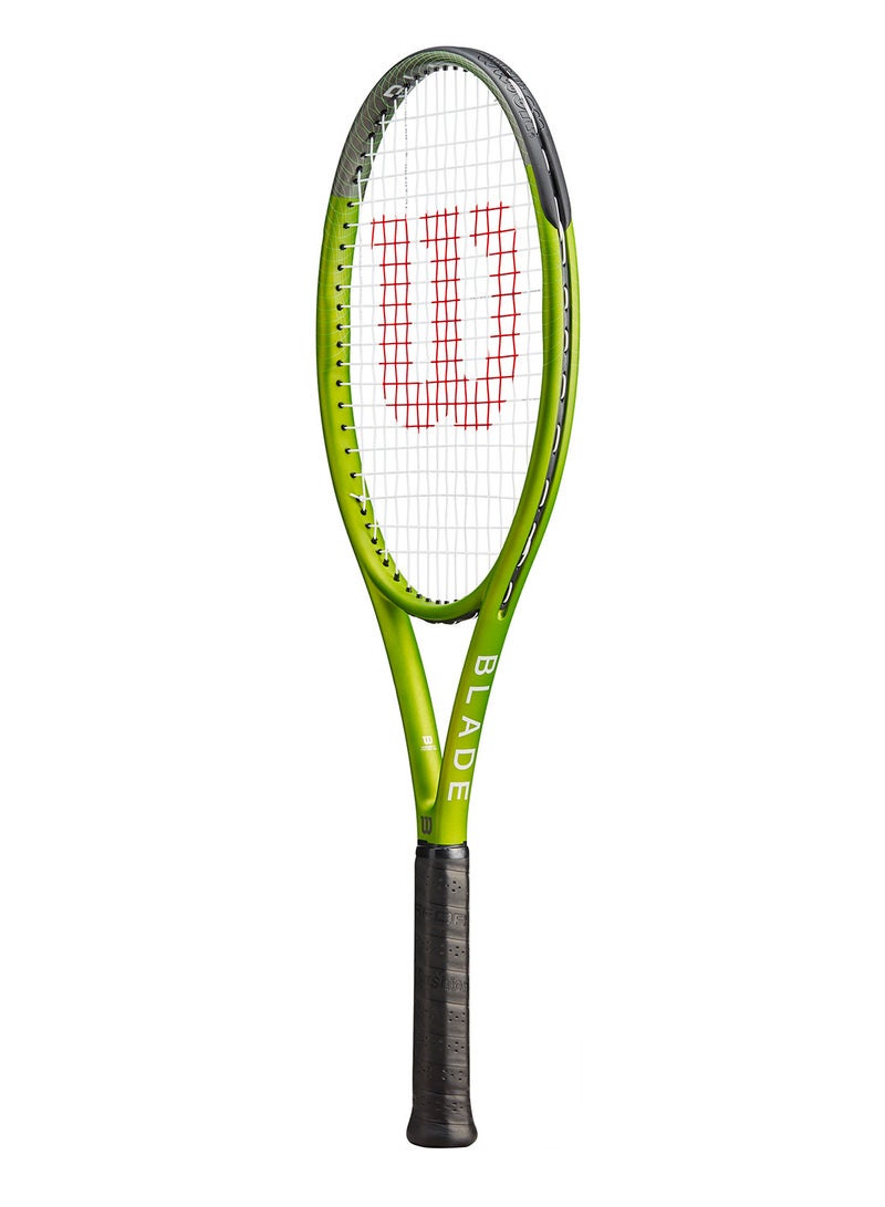 Blade Feel 103 Tennis Racket, 16x20, Adults, Beginners/ Intermediate - Green/ Black