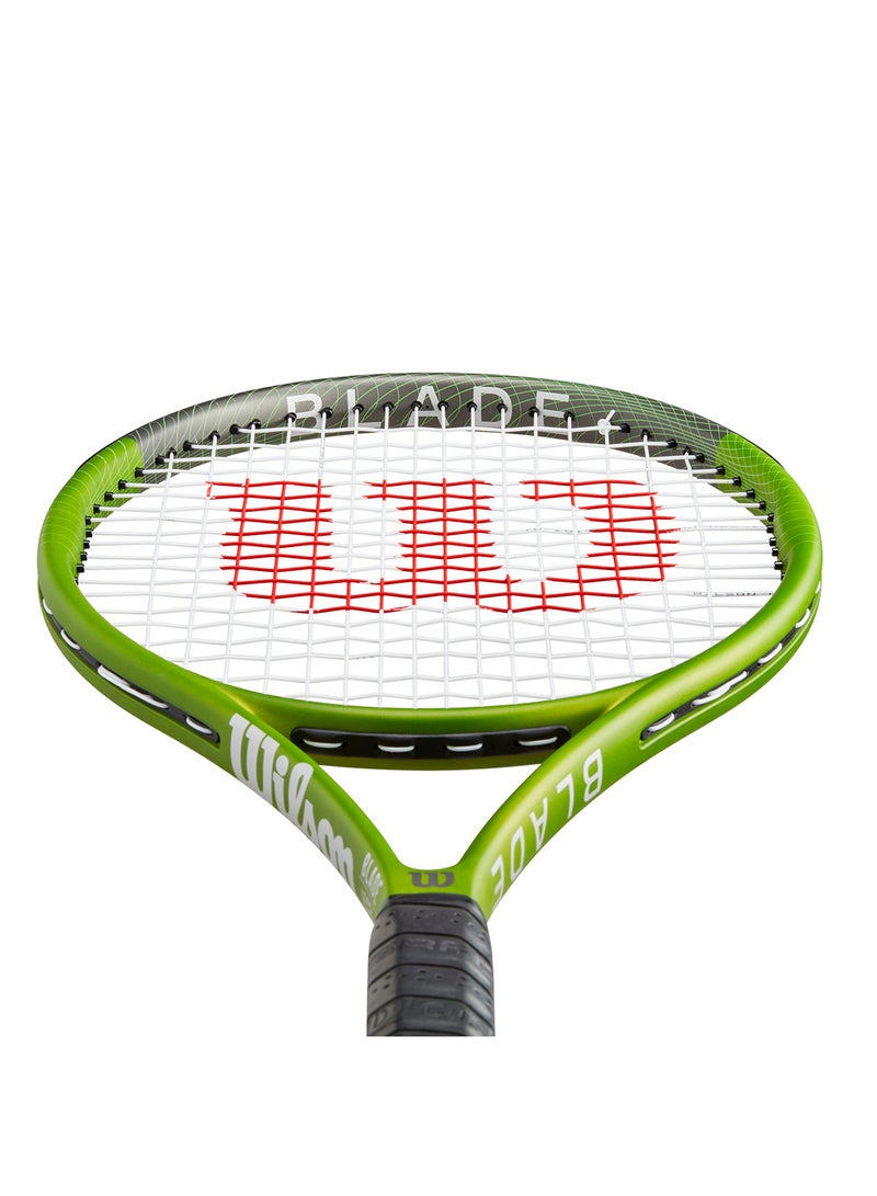 Blade Feel 103 Tennis Racket, 16x20, Adults, Beginners/ Intermediate - Green/ Black