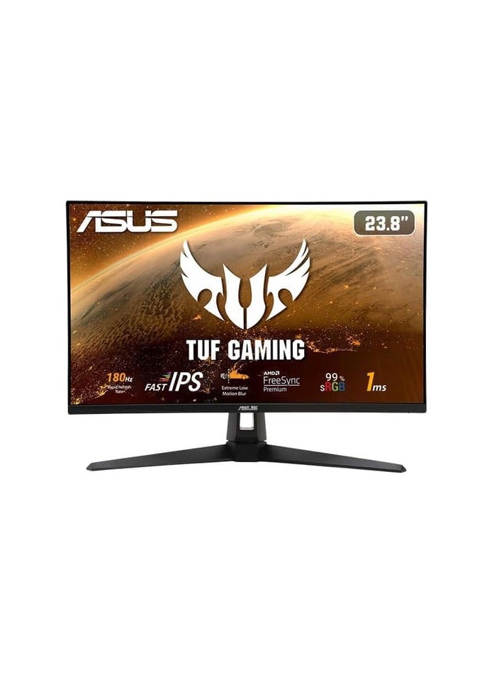 TUF Gaming 24” (23.8 inch viewable) 1080P Monitor VG249Q3A-J - Full HD, 180Hz, 1ms, Fast IPS, Extreme Low Motion Blur, FreeSync Premium, Speakers, DisplayPort, HDMI, Variable Overdrive, 99% Srgb Black