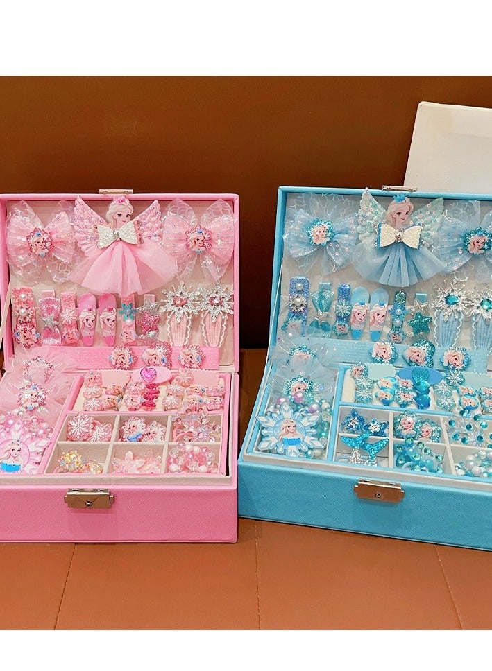 Princess Hair Accessories Gift Box Set, Girl's Exquisite Birthday Jewelry Box