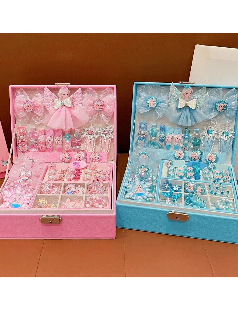 Princess Hair Accessories Gift Box Set, Girl's Exquisite Birthday Jewelry Box