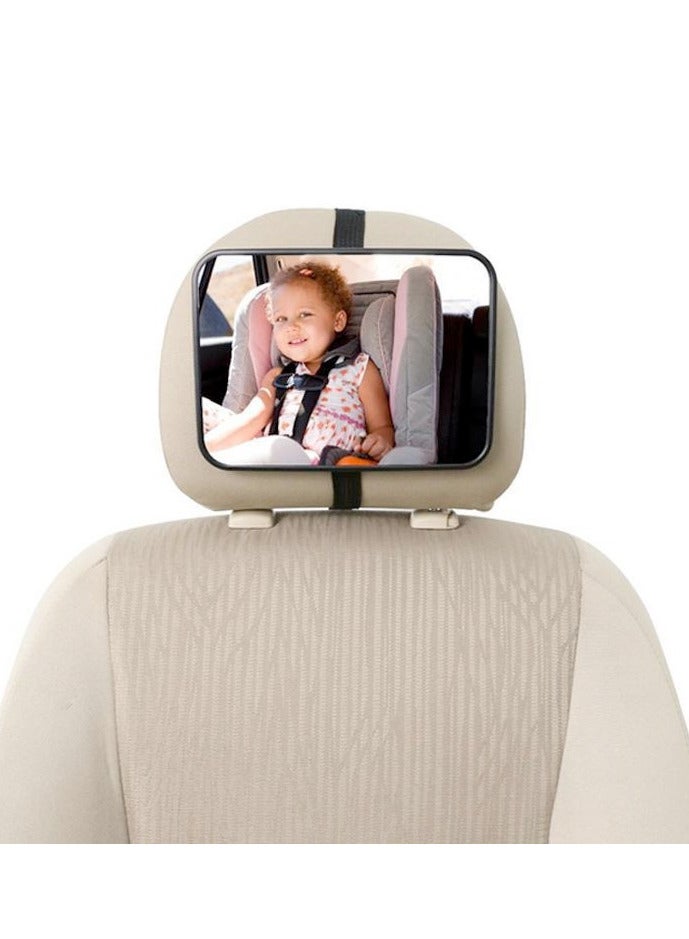 Child Safety Seat Backseat Mirror - Perfect for Rear-Facing Infant Carriers, Easy Baby Monitoring