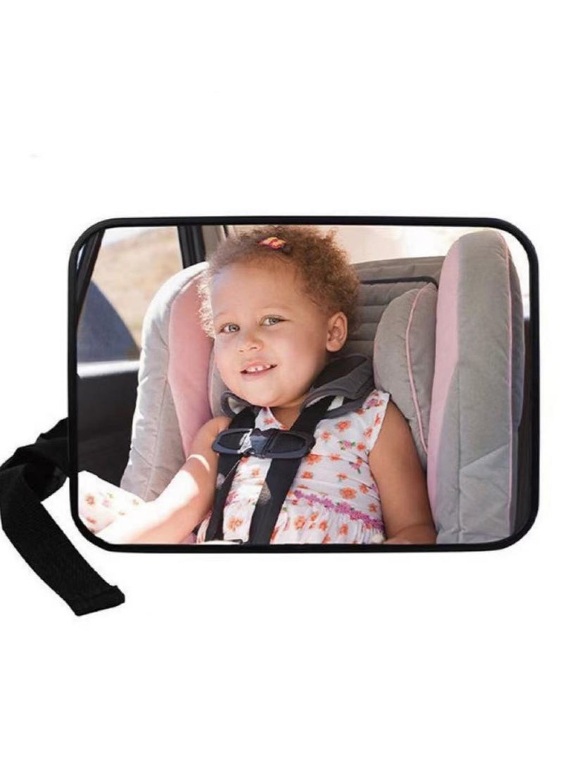 Child Safety Seat Backseat Mirror - Perfect for Rear-Facing Infant Carriers, Easy Baby Monitoring