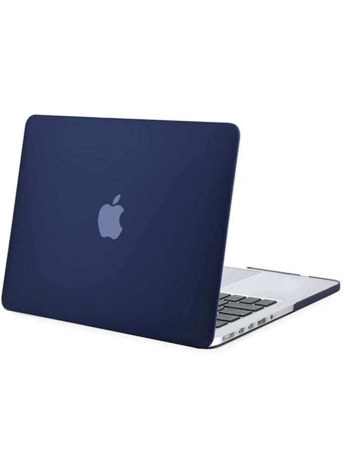 Case Only Compatible with MacBook Pro 15 inch with Retina Display (Model: A1398) (Older Version Release 2015 - end 2012), Plastic Hard Shell Case Cover, Navy Blue