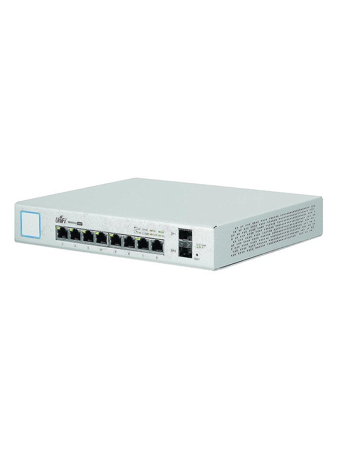 Networks 8-Port UniFi Switch, Managed PoE+ Gigabit Switch with SFP, 150W (US-8-150W) White