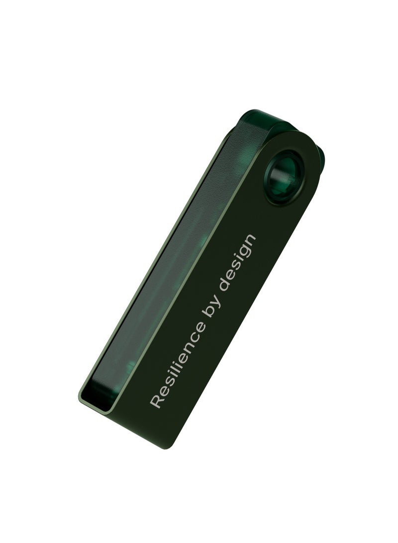 Nano S Plus Hardware Wallet | Safest Crypto & NFT Cold Storage, OLED Screen, Type-C Connectivity, 5000+ Coins Supported, for Android, MacOS & Windows - Emerald Green