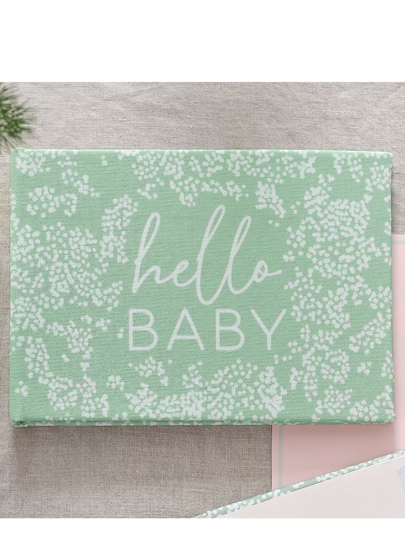 Ginger Ray Linen Hello Baby Photo Album for Baby Memories and Keepsakes