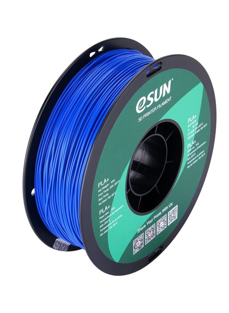 Esun 3D Printer Filament PLA+ 1.75 mm Dimensional Accuracy +/- 0.05 mm 1 Kg (2.2 lbs) Spool 3D Printing Material for 3D Printers – Blue