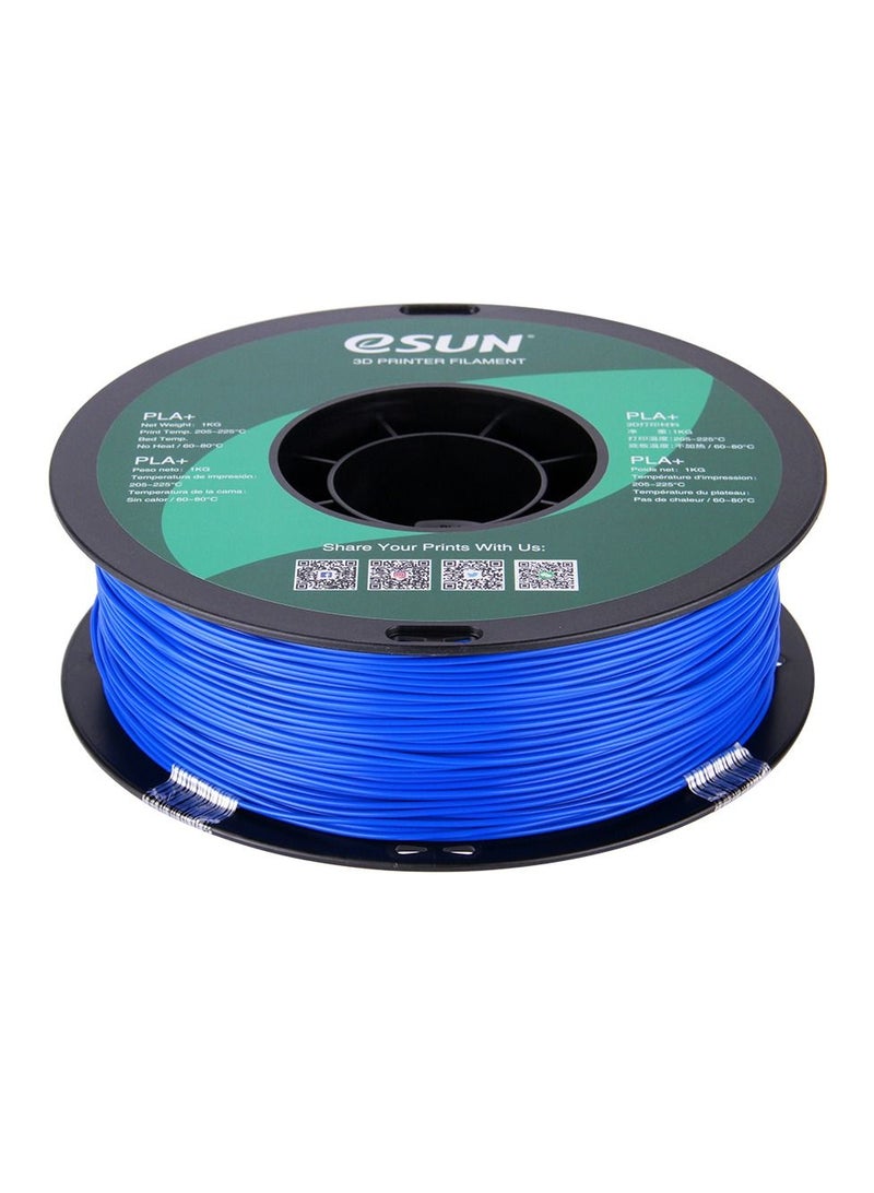 Esun 3D Printer Filament PLA+ 1.75 mm Dimensional Accuracy +/- 0.05 mm 1 Kg (2.2 lbs) Spool 3D Printing Material for 3D Printers – Blue