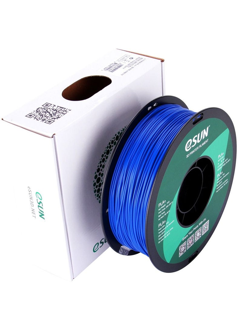 Esun 3D Printer Filament PLA+ 1.75 mm Dimensional Accuracy +/- 0.05 mm 1 Kg (2.2 lbs) Spool 3D Printing Material for 3D Printers – Blue