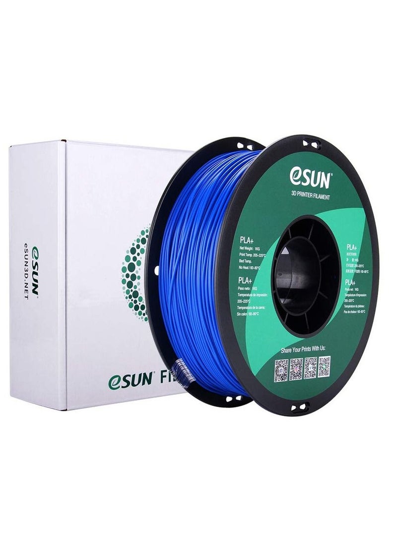 Esun 3D Printer Filament PLA+ 1.75 mm Dimensional Accuracy +/- 0.05 mm 1 Kg (2.2 lbs) Spool 3D Printing Material for 3D Printers – Blue