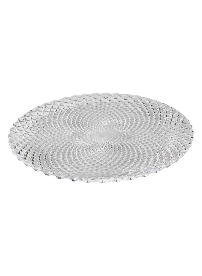 2-Piece Rumba Platter Set Clear