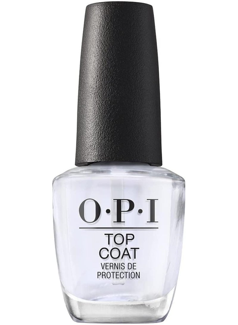 O.P.I Top Coat | 15 ml | Transparent Nail Paint with High Gloss Finish